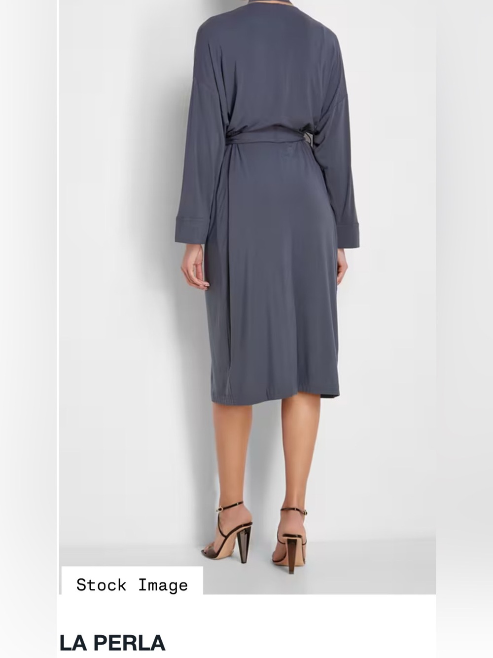 LA PERLA Embroidered Mesh Lace Robe 52” Length - Picture 3 of 15